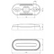 Фонарь габаритный FRISTOM LED 12-36В жёлтый со светоотражателем и проводом FT-070 Z LED