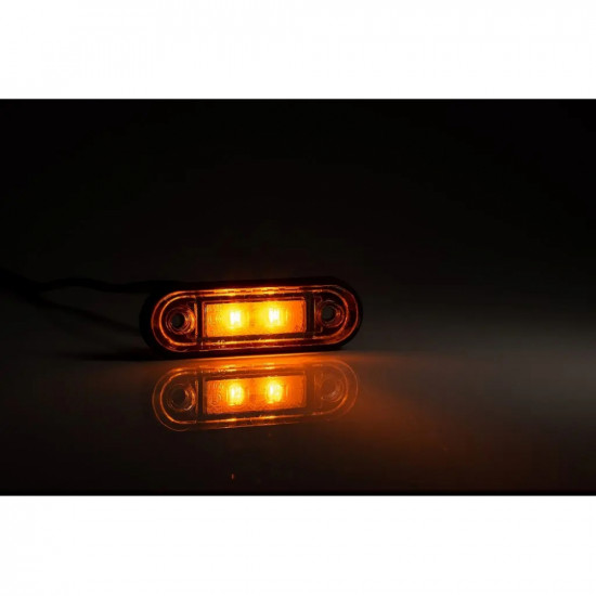 Фонарь габаритный FRISTOM LED жёлтый (провод) FT-015 Z LED (85x27x19)