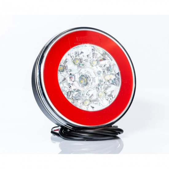 Фонарь заднего хода LED 12/24V круглый, 2-х функц. с габ. огнём (разъем BAJONET)